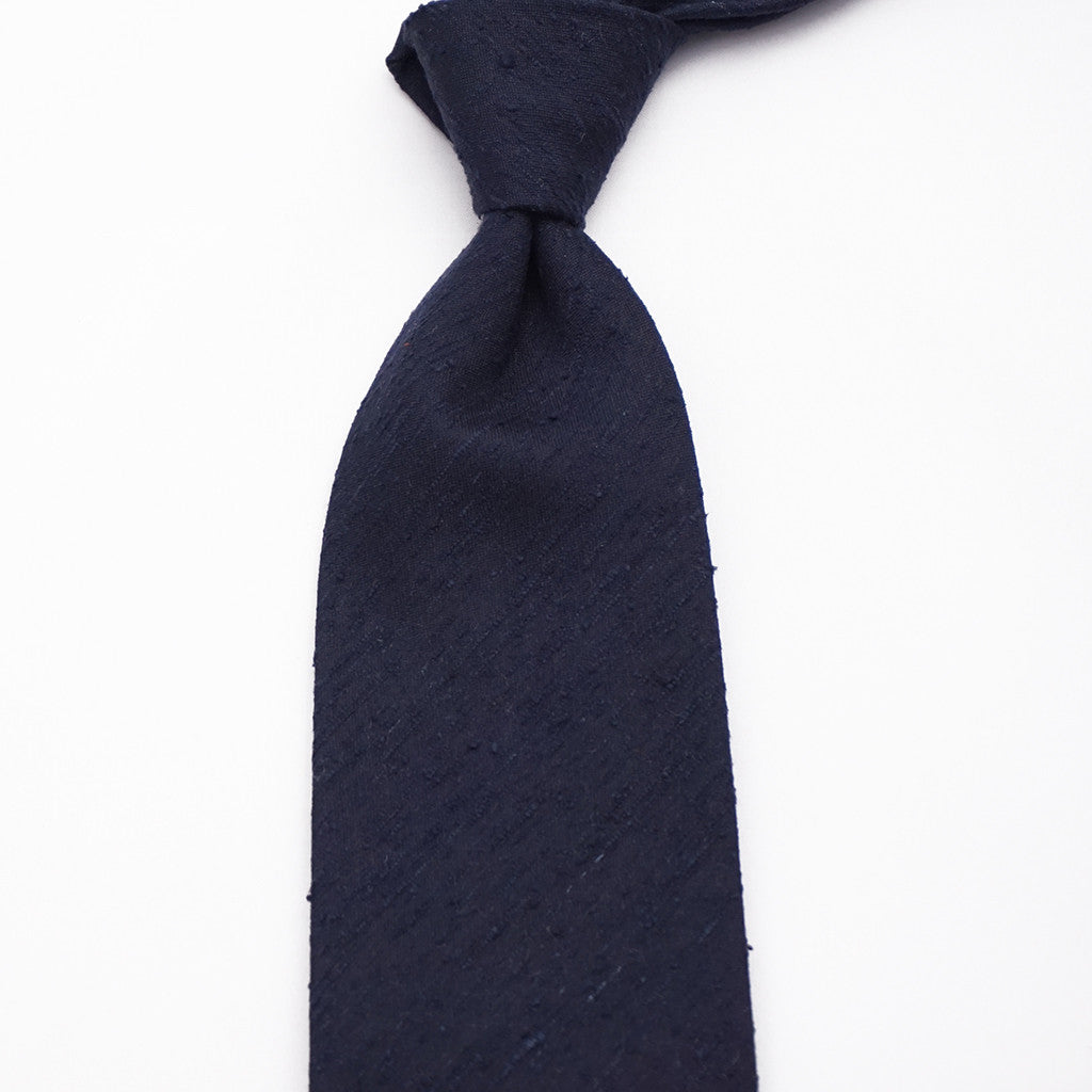 Luxury Shantung Silk - Navy