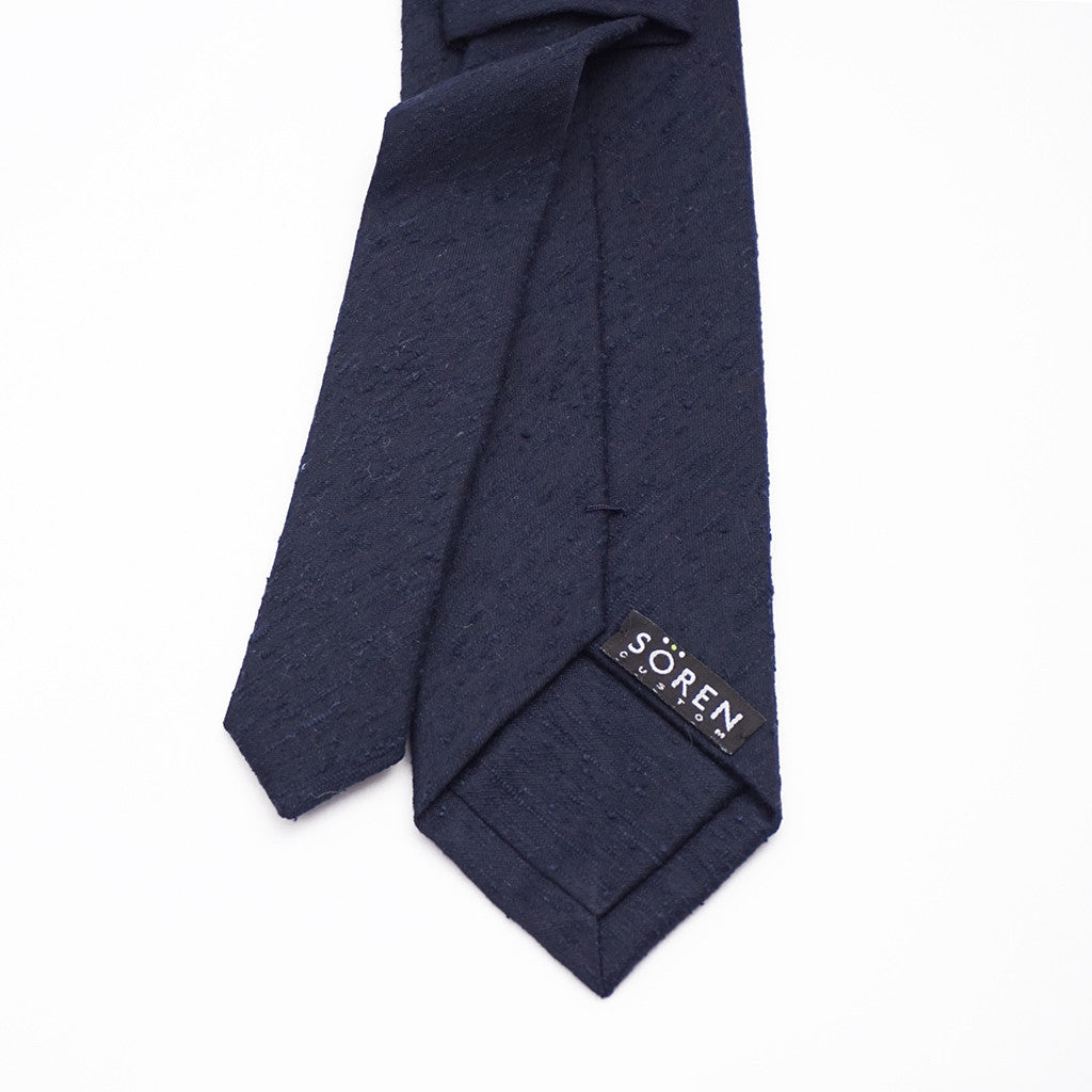 Luxury Shantung Silk - Navy