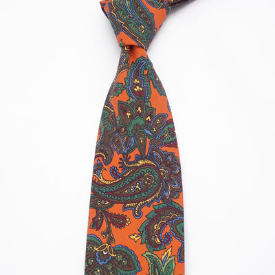 Madder Silk - Orange Paisley
