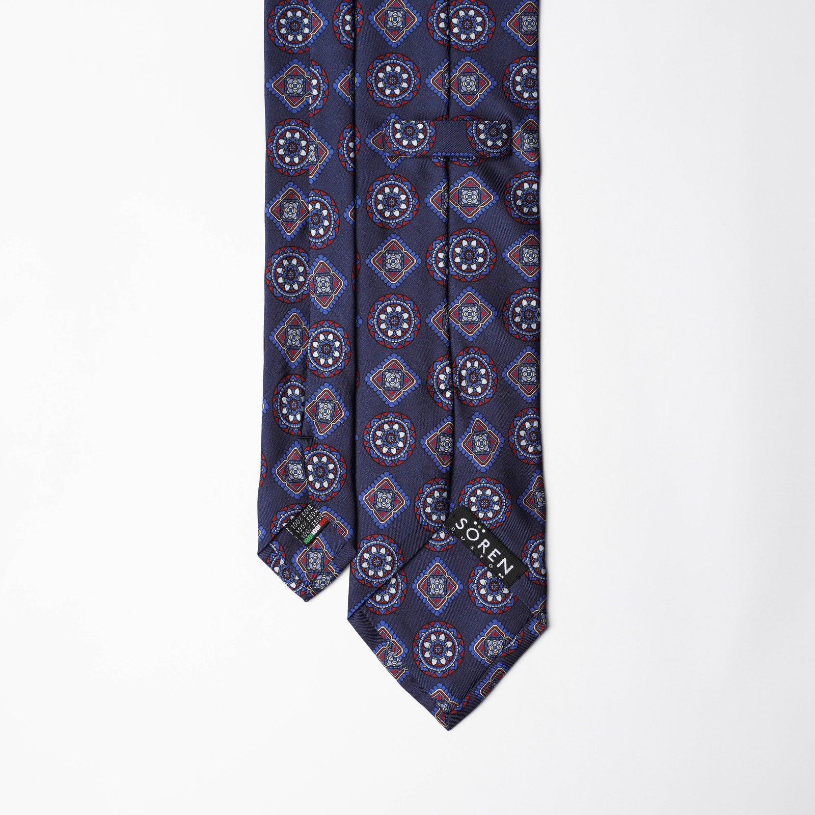 Printed Silk - Navy Base
