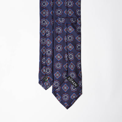 Printed Silk - Navy Base