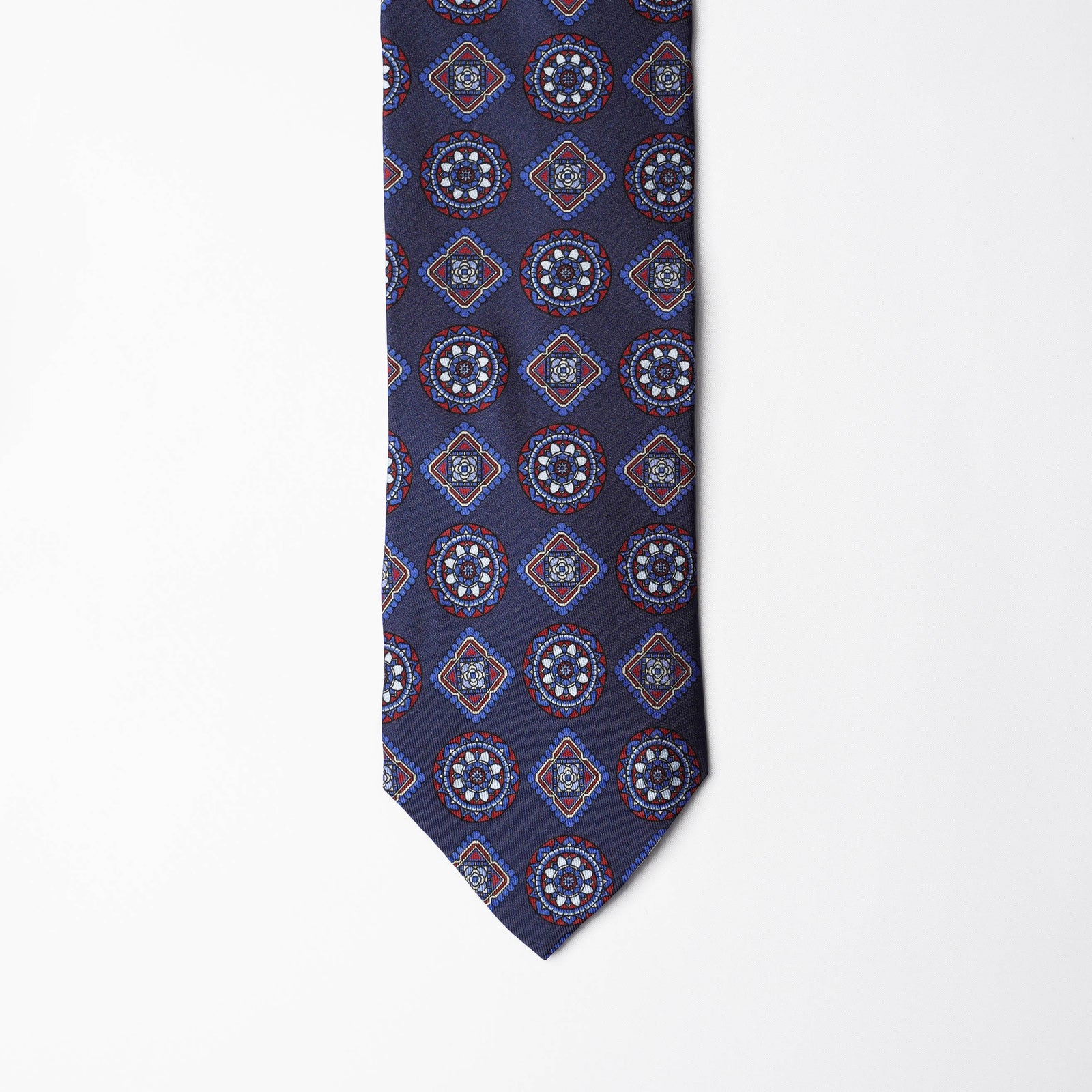 Printed Silk - Navy Base