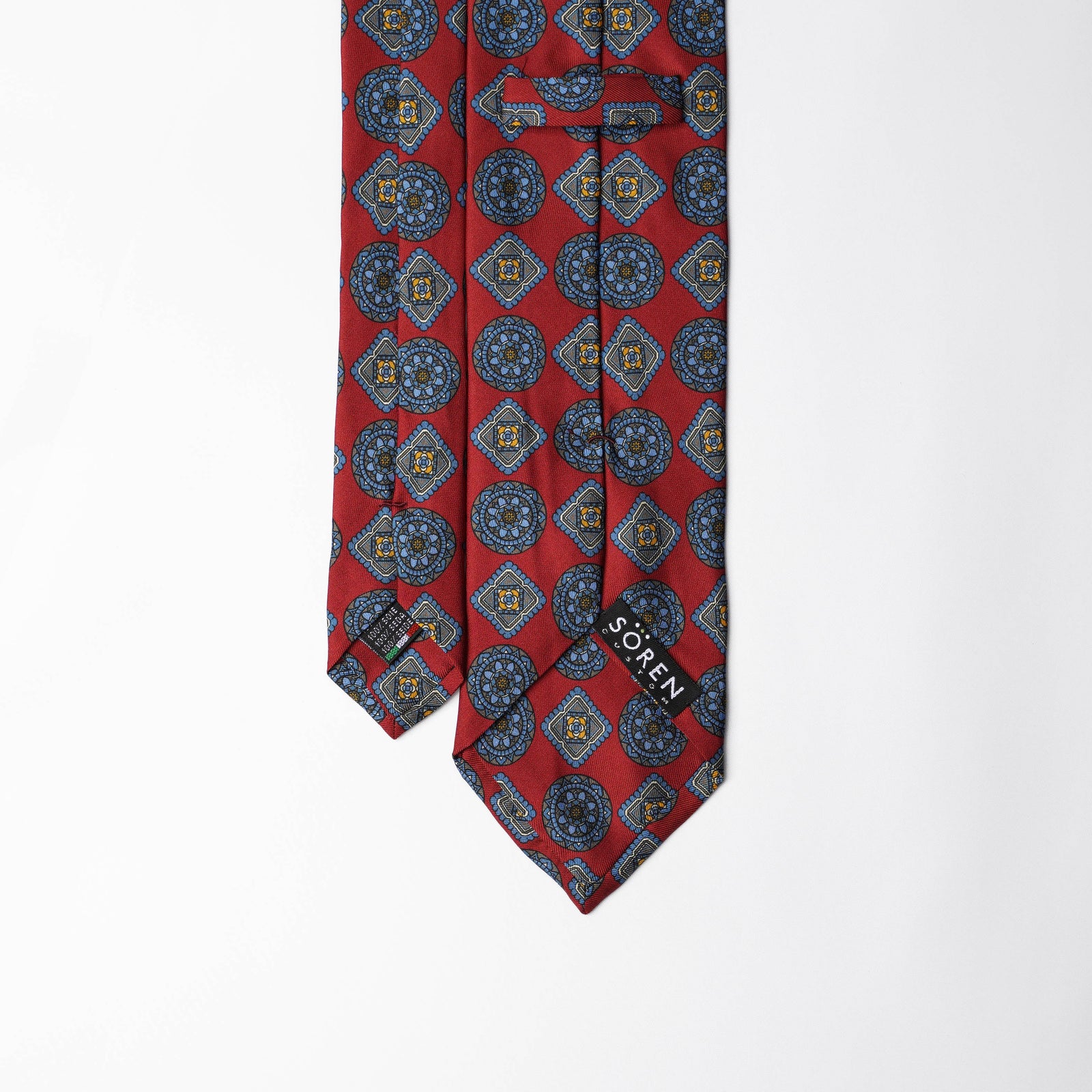 Printed Silk - Royal Red