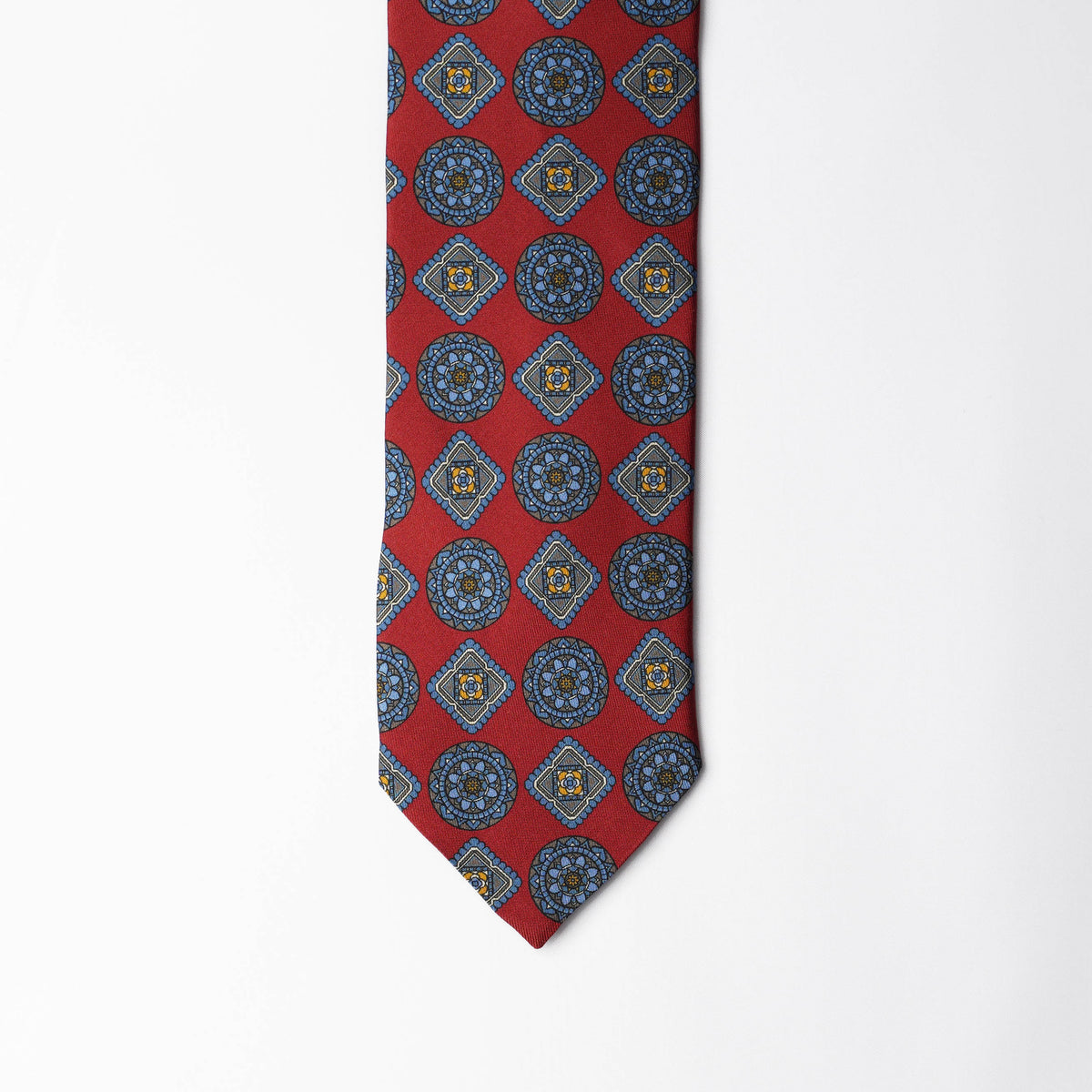 Printed Silk - Royal Red