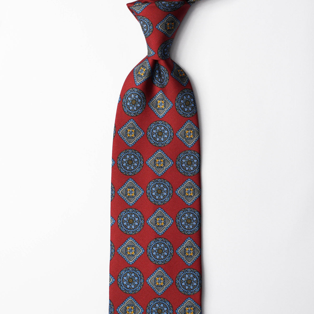 Printed Silk - Royal Red