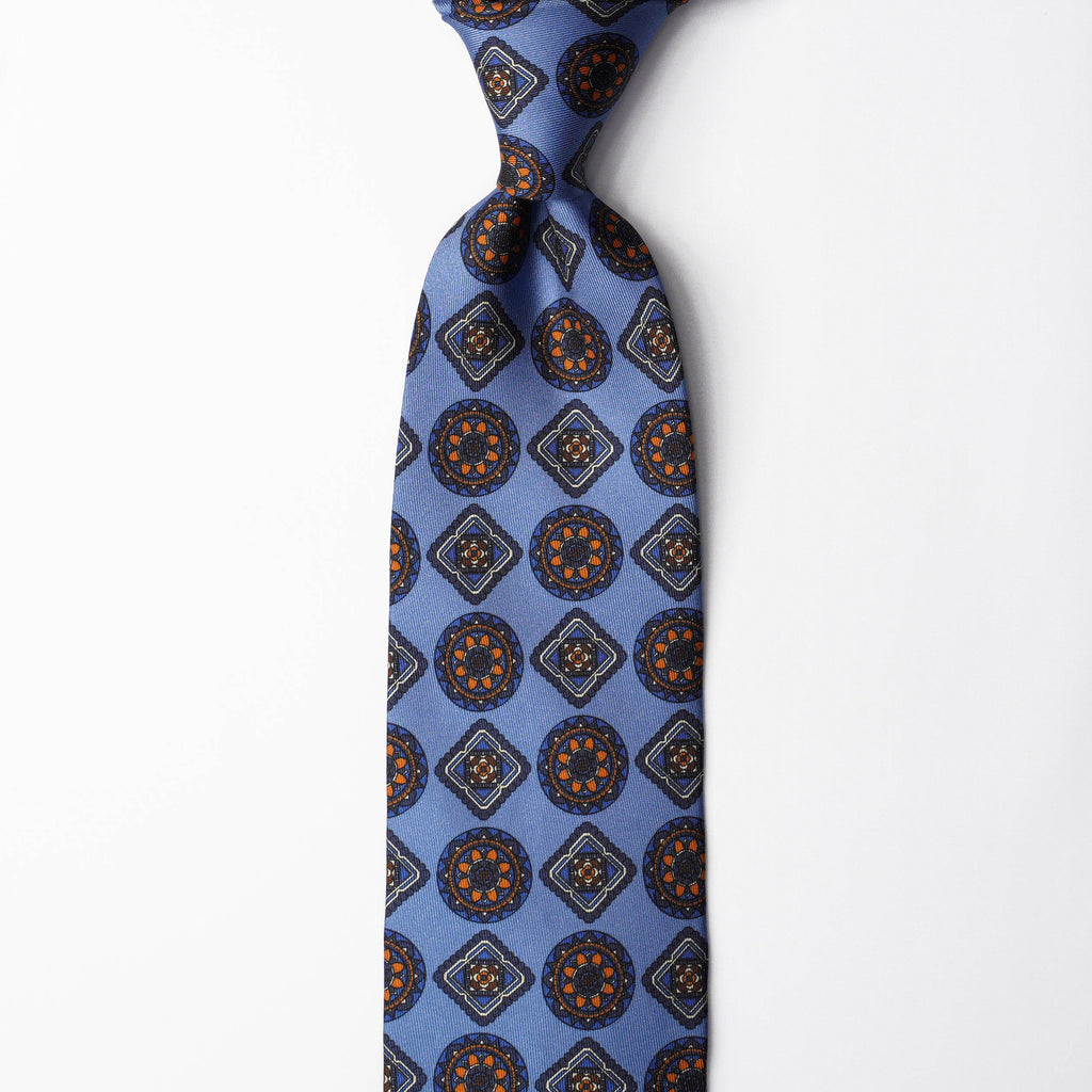 Printed Silk - Sky Blue