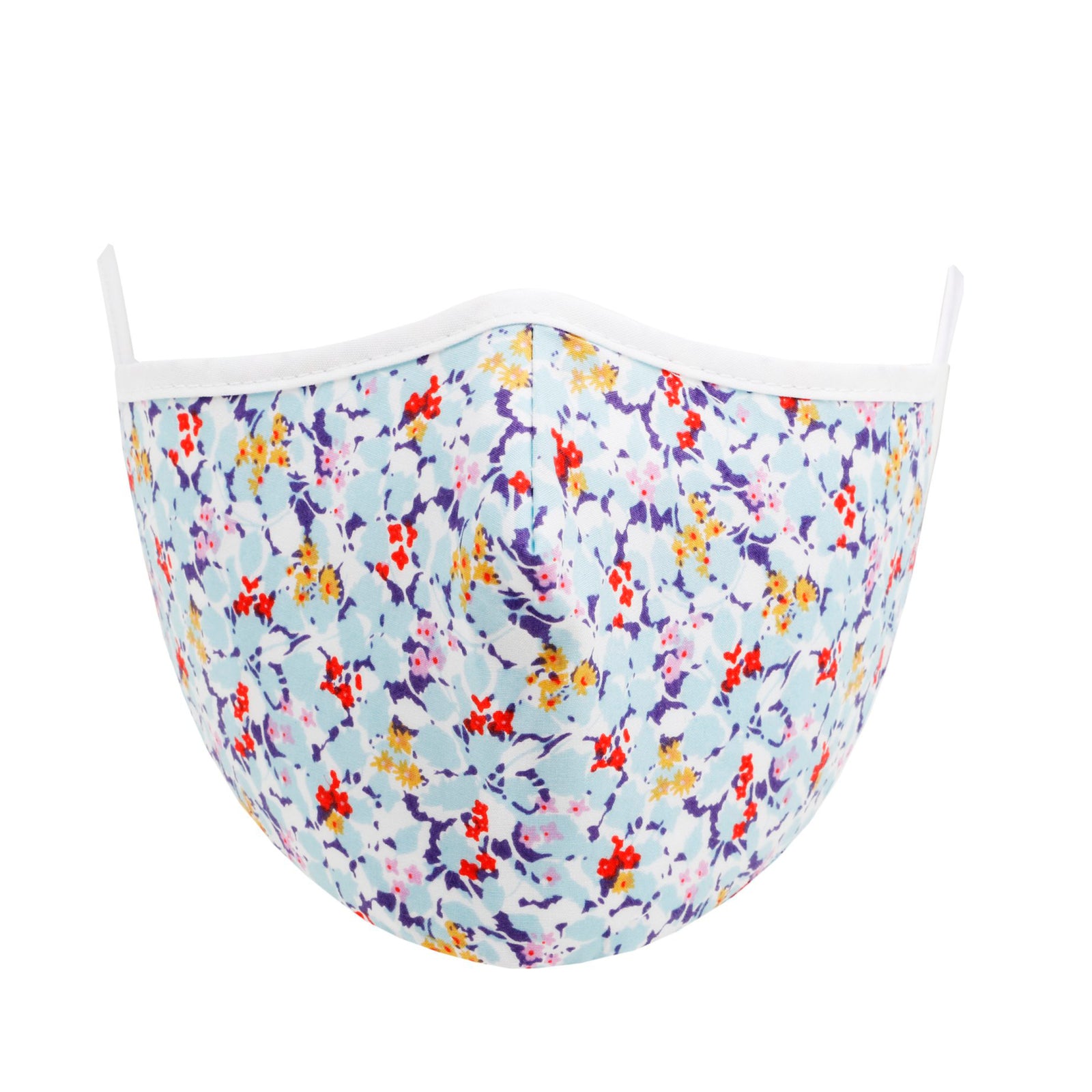 Fashionable Mask - Blue Florist