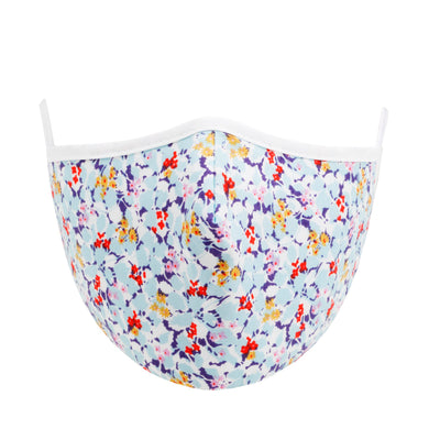 Fashionable Mask - Blue Florist