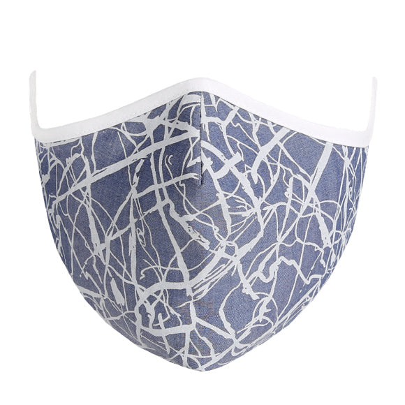 Fashionable Mask -Blue Static