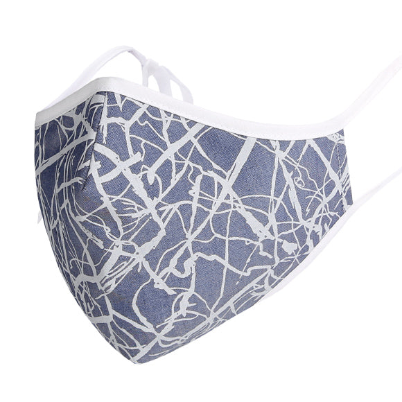 Fashionable Mask -Blue Static